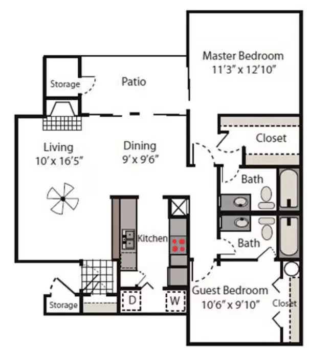 The 1025 0706 floor plan